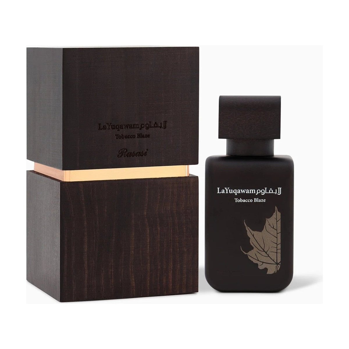 Rasasi La Yuqawam Tobacco Blaze flacon et boîte