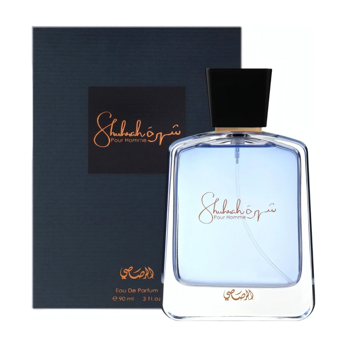 Rasasi Shuhrah Homme flacon et boîte