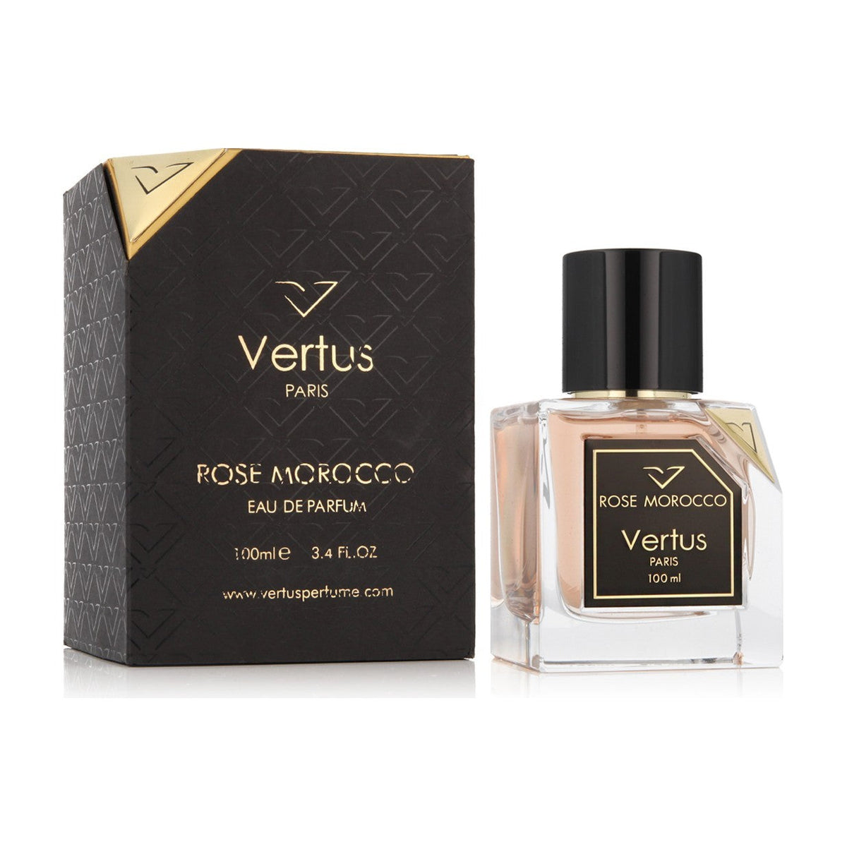 Vertus Rose Morocco, flacon et boite
