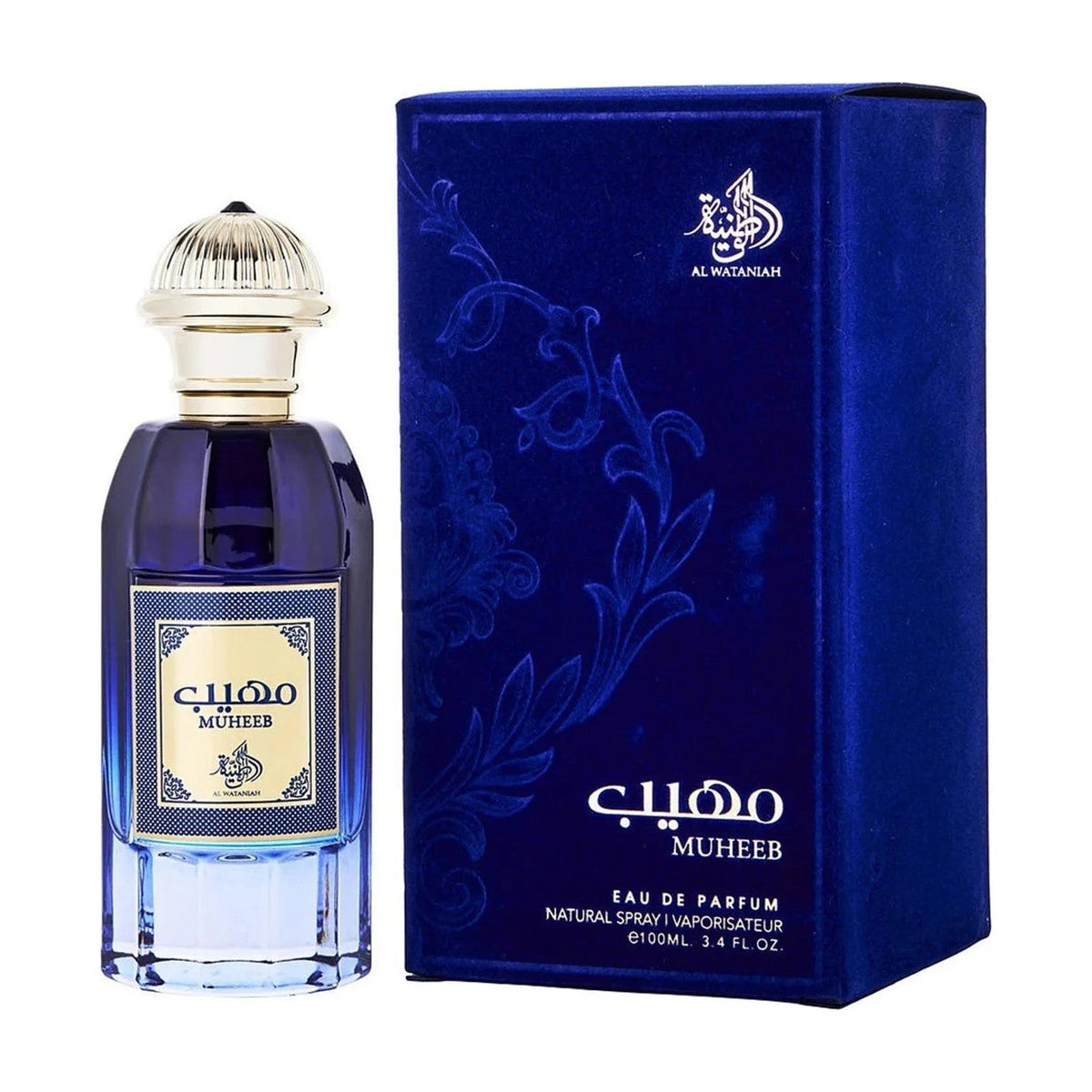 Al Wataniah Muheeb — flacon et boîte