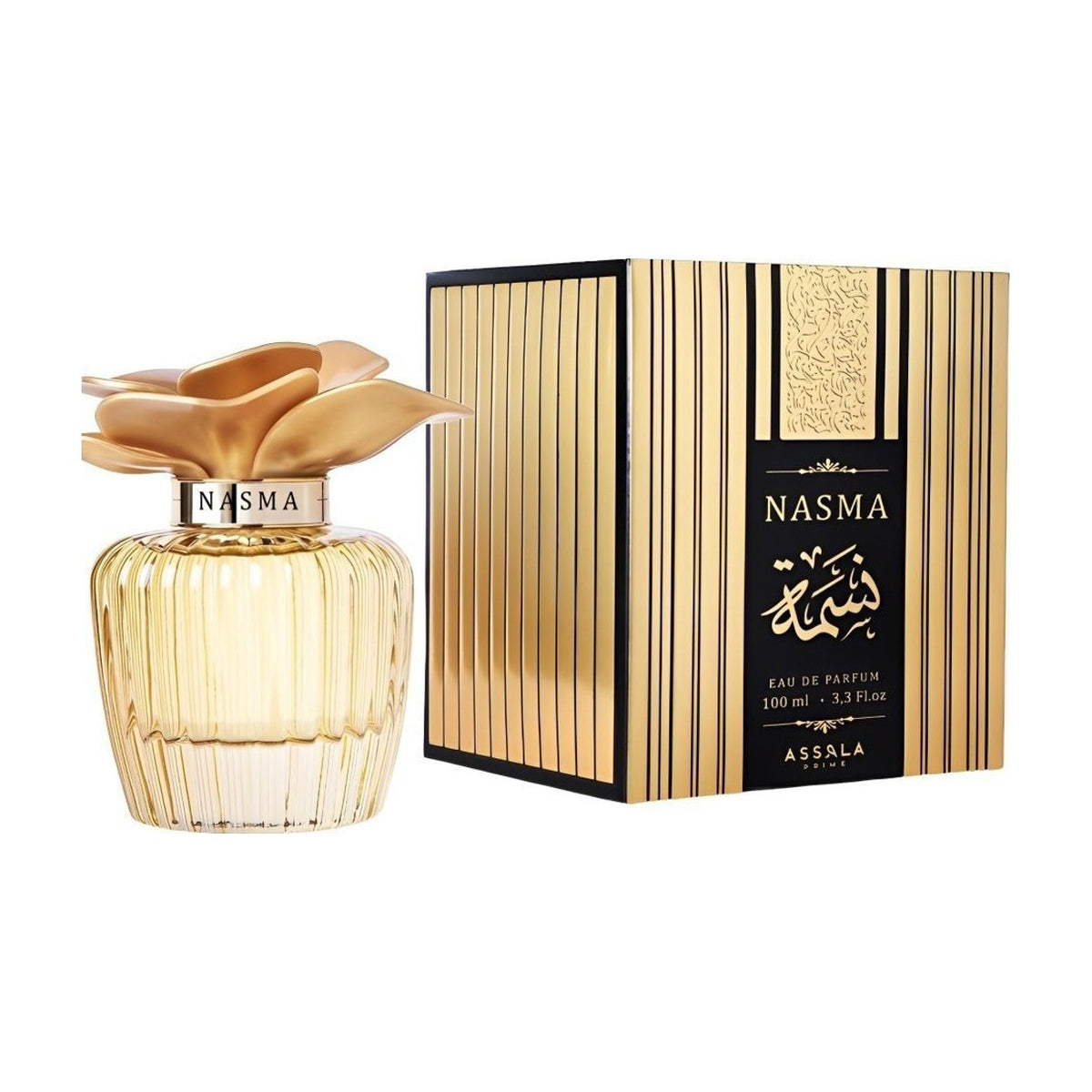 Assala Nasma, flacon et boite