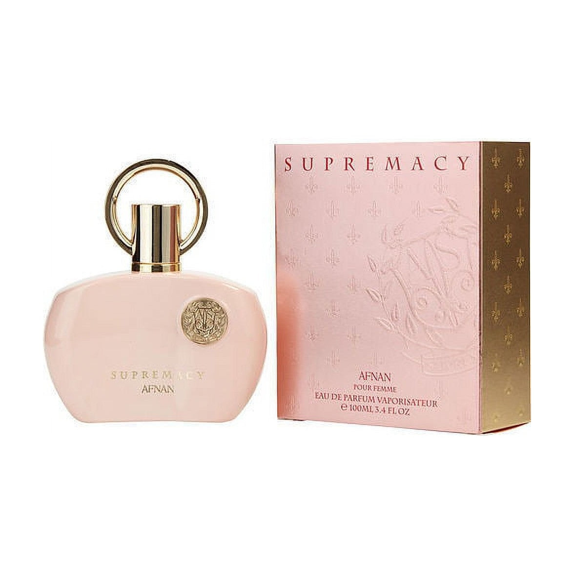 Afnan Supremacy Pink — Eau de Parfum 100 ml — flacon et boîte