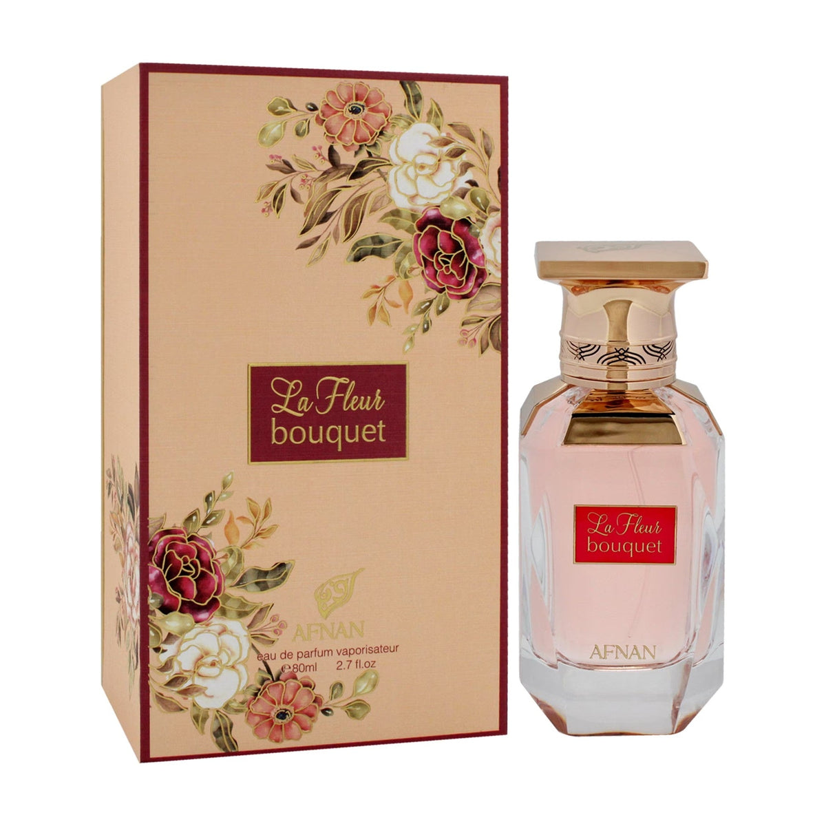 Afnan La Fleur Bouquet — Eau de Parfum 80 ml — flacon et boîte