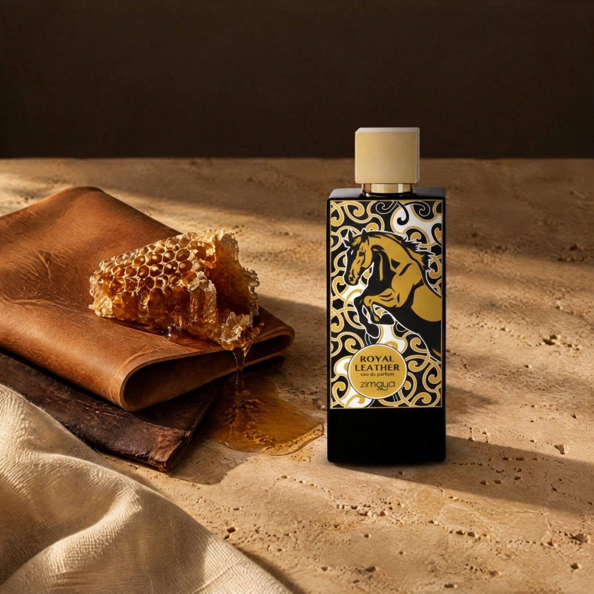 Zimaya Royal Leather, mise en scène cuir et miel