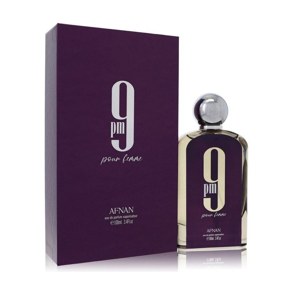 Afnan 9pm Pour Femme — Eau de Parfum 100 ml — flacon et boîte