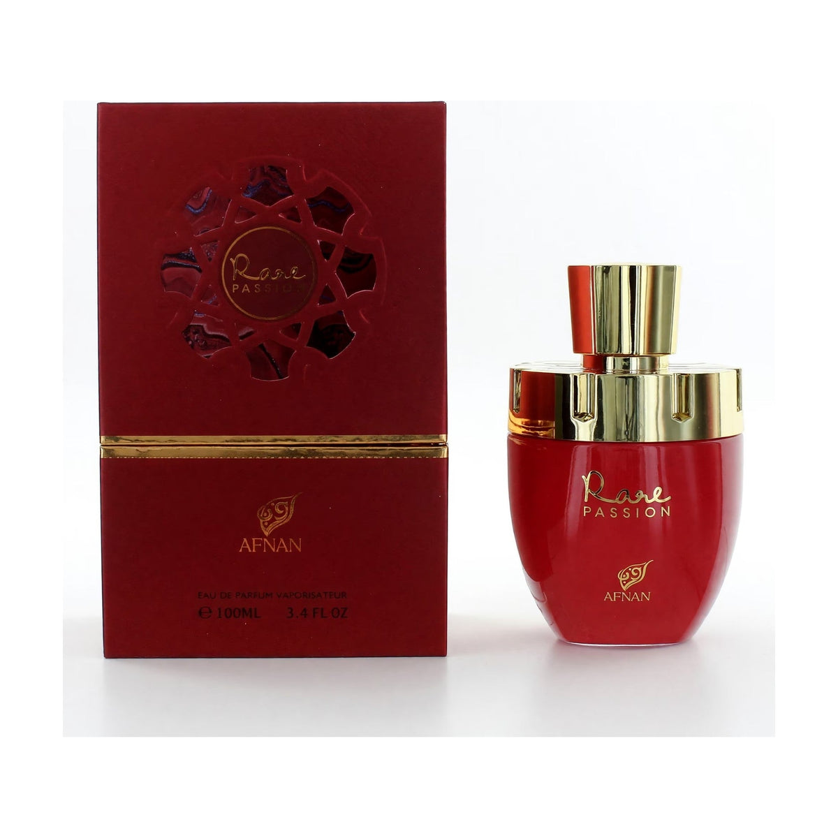 Afnan Rare Passion — Eau de Parfum 100 ml — flacon et boîte