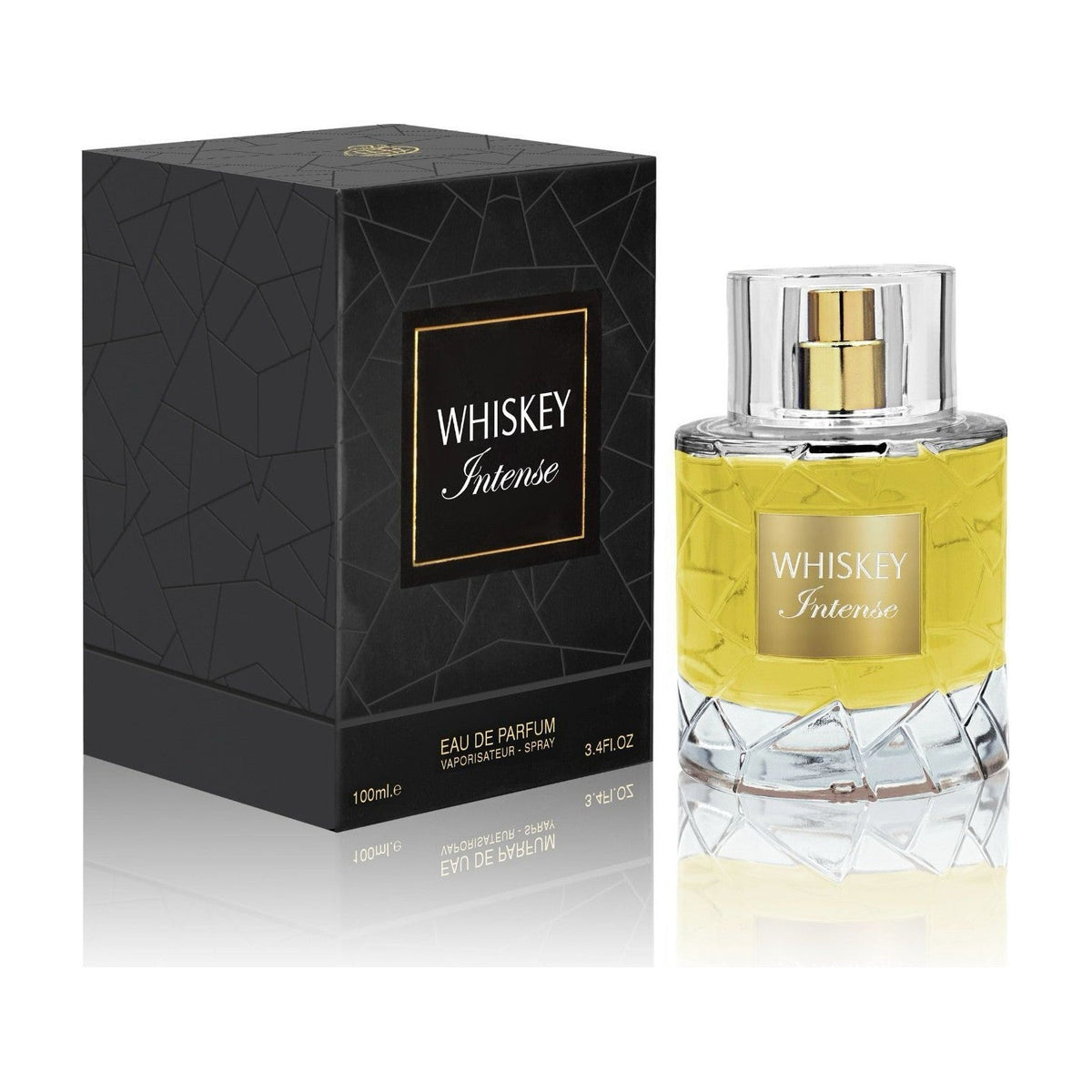 Fragrance World Whiskey Intense flacon et boîte