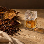 Lattafa Khamrah Qahwa, mise en scène tabac et café