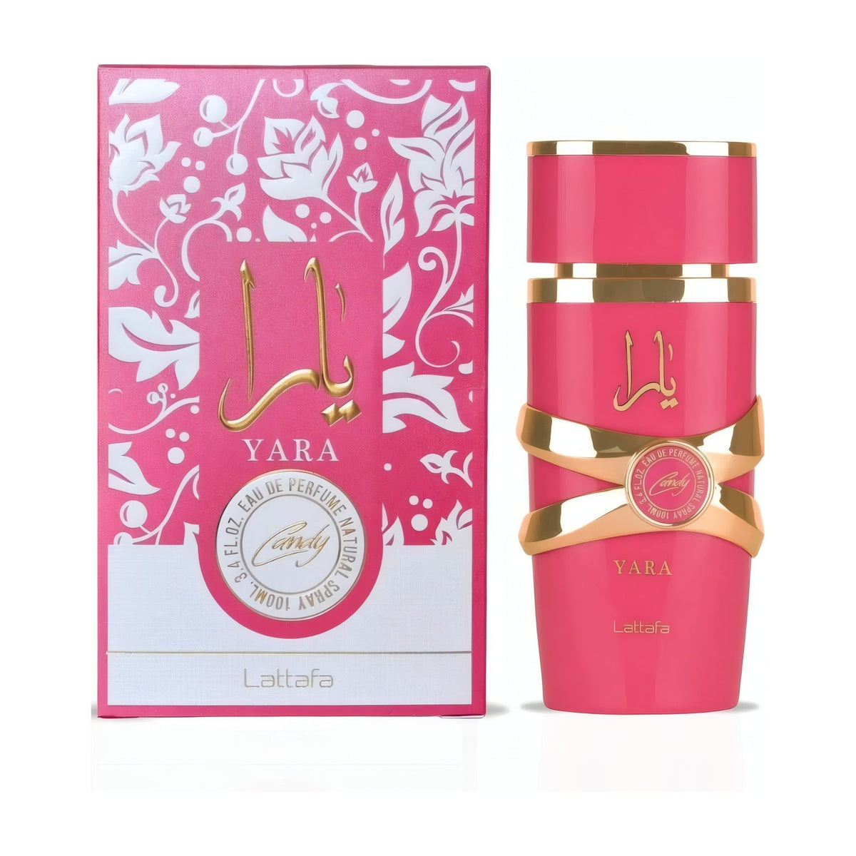 Lattafa Yara Candy flacon et boîte