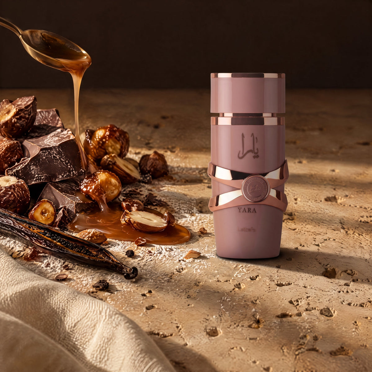 Lattafa Yara Elixir, mise en scène gourmand praliné et sucré