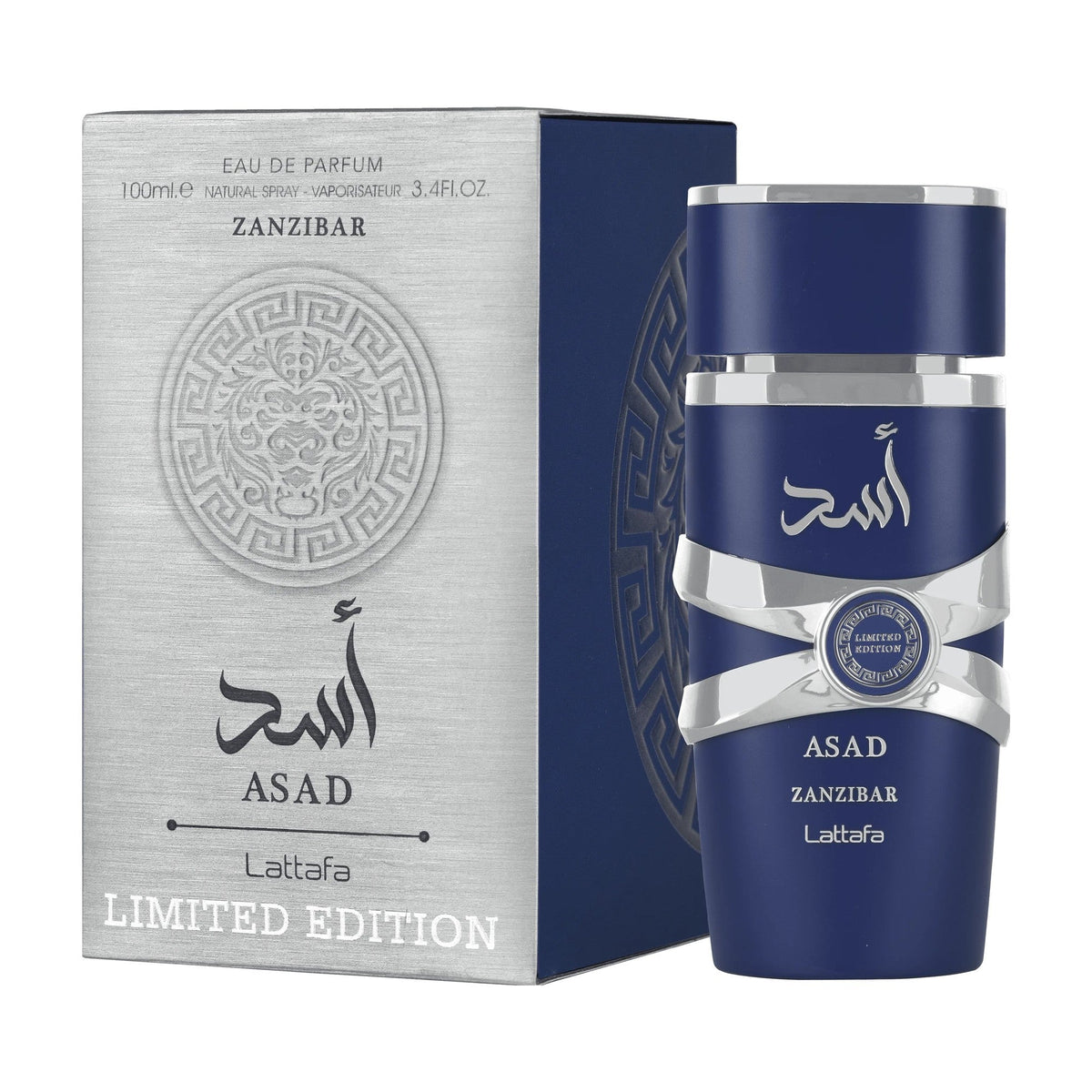 Lattafa Asad Zanzibar flacon et boîte