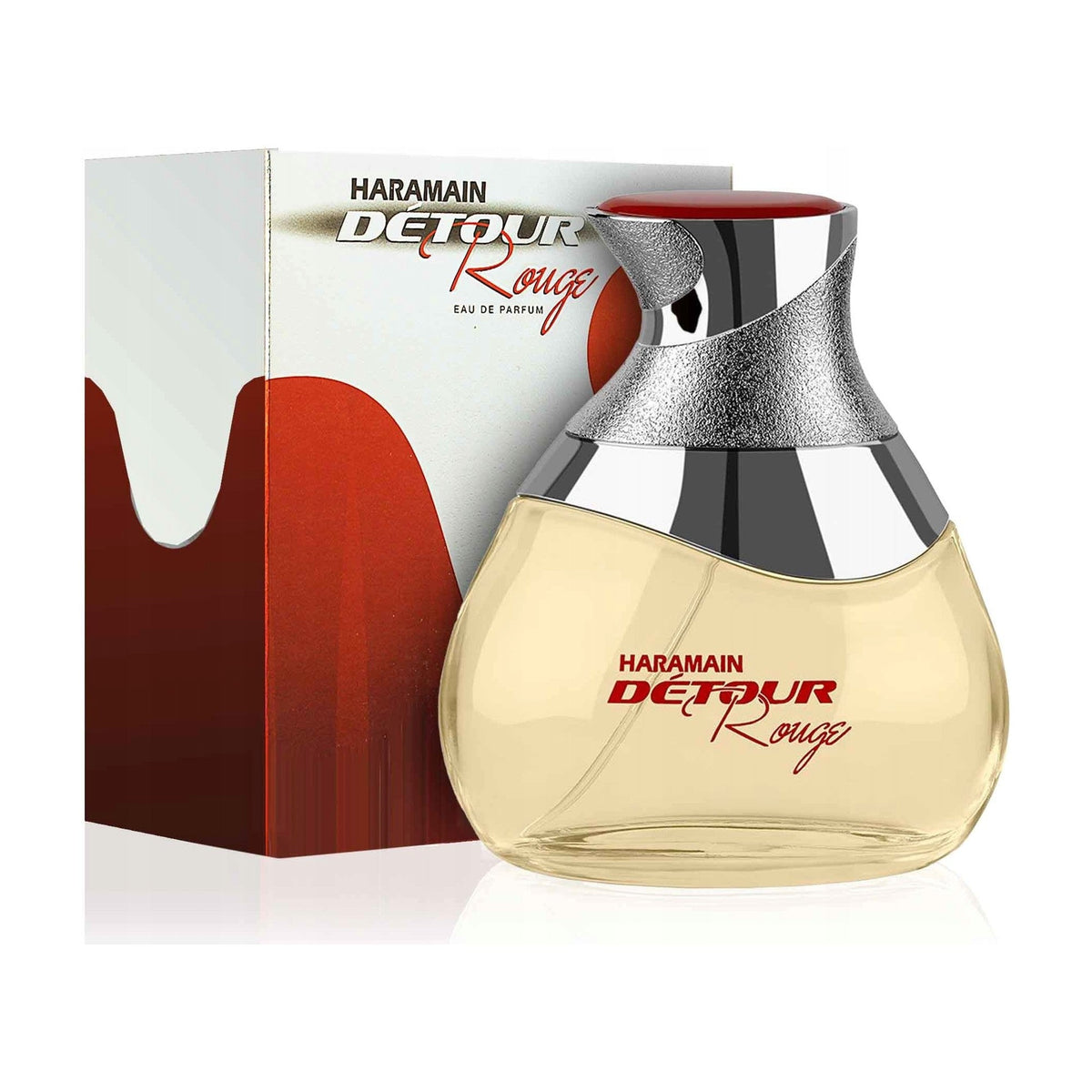 Al Haramain Détour Rouge — flacon et boîte