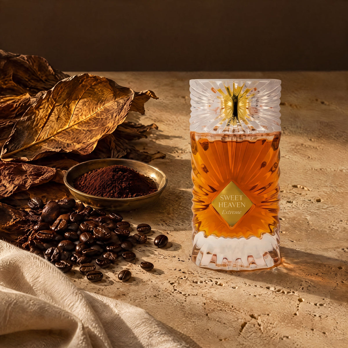 Gulf Orchid Sweet Heaven Extreme, mise en scène tabac et café