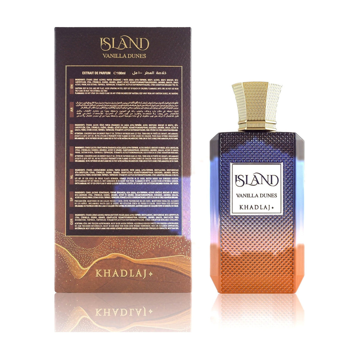 Khadlaj Island Vanilla Dunes flacon et boîte