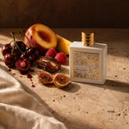 Lattafa Qaed Al Fursan Unlimited, mise en scène fruits rouges et fruits mûrs