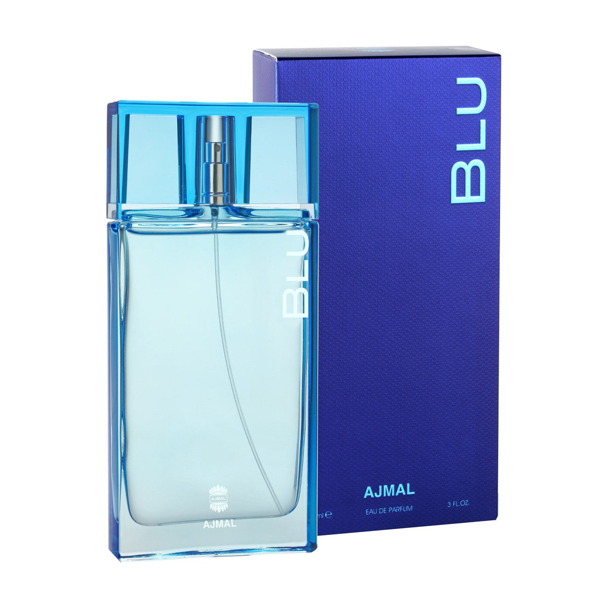 Ajmal  Blu — Eau de Parfum 90 ml — flacon et boîte