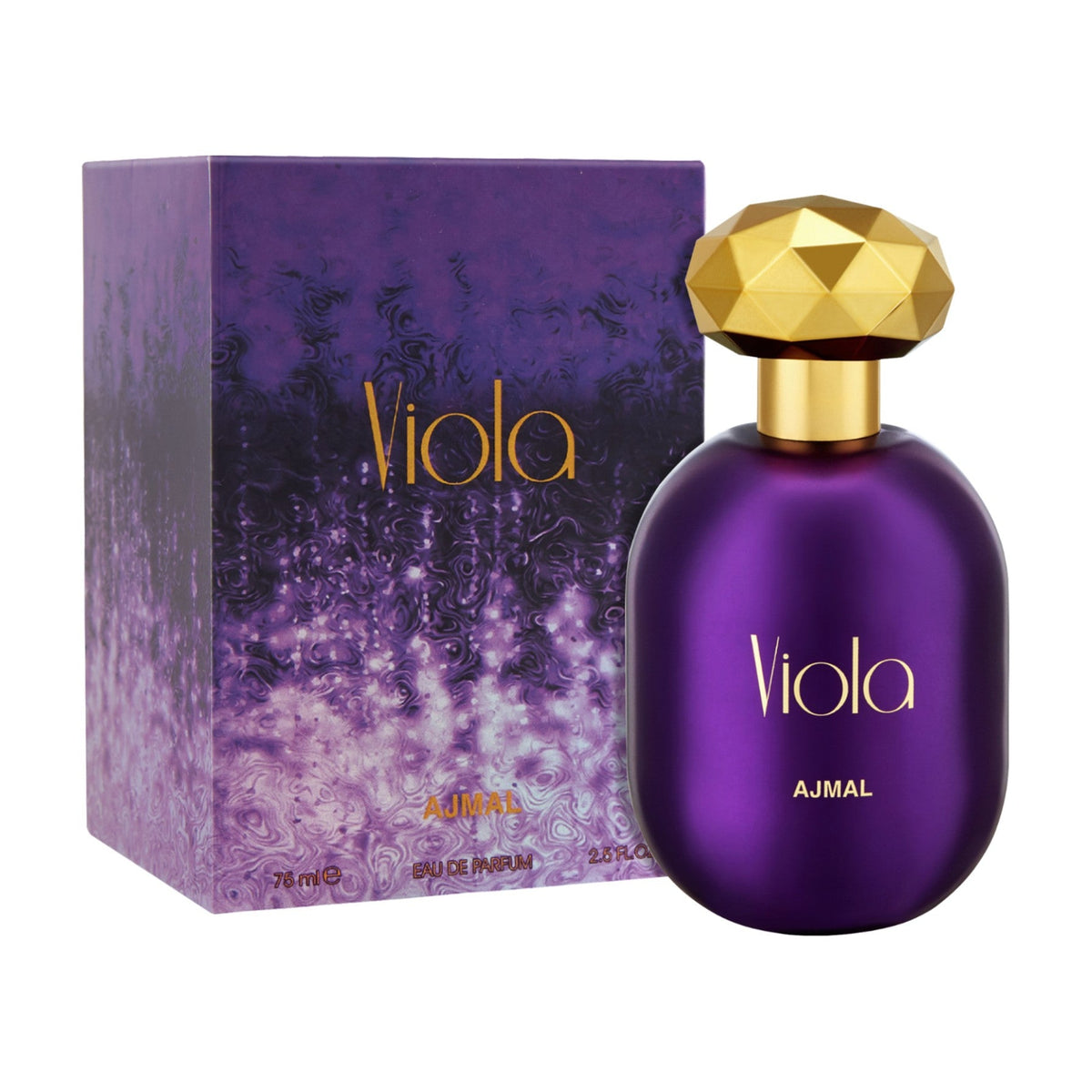 Ajmal Viola — Eau de Parfum 75 ml — flacon et boîte