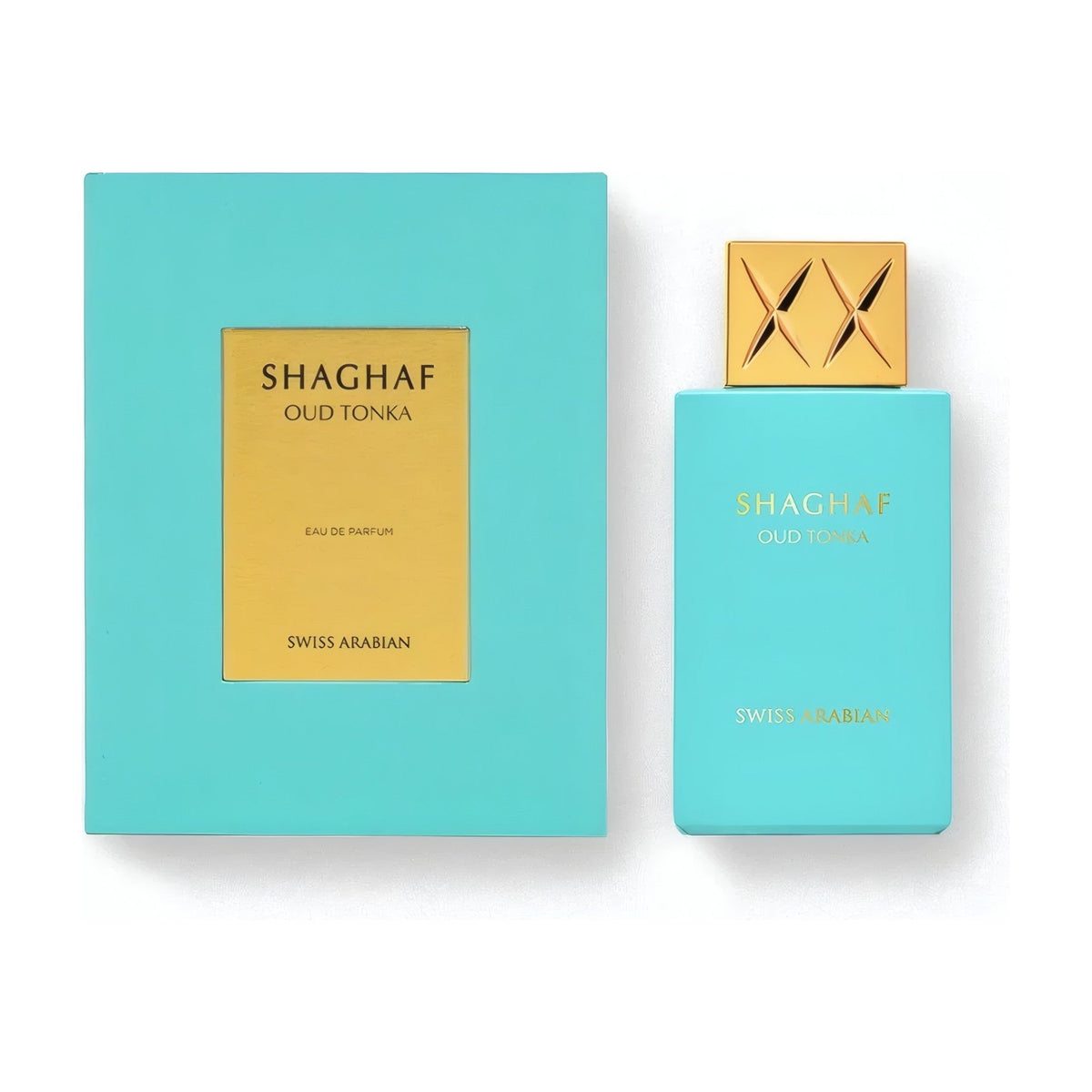 Swiss Arabian Shaghaf Oud Tonka — flacon et boite