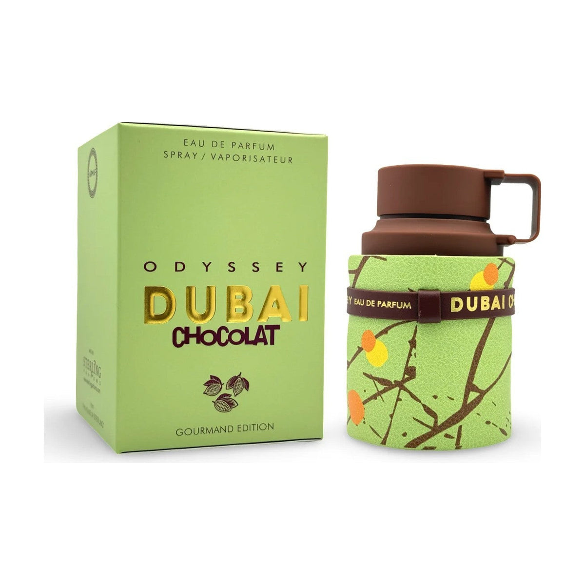 Armaf Odyssey Dubai Chocolat, flacon et boite