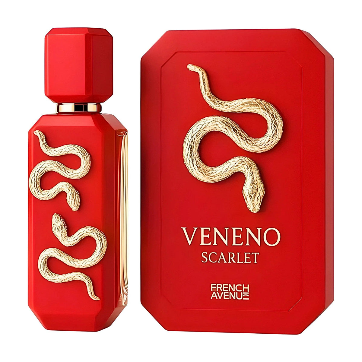 French Avenue Veneno Scarlet — flacon et boîte