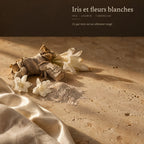 Iris et fleurs blanches — iris, jasmin, tubéreuse